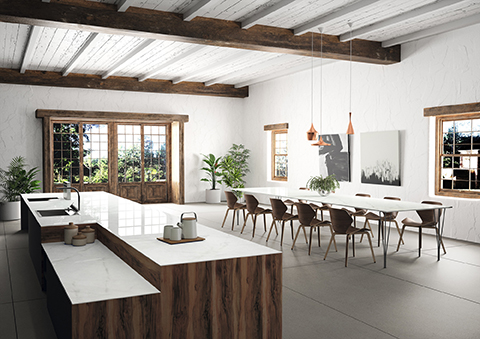 cocina abierta dekton