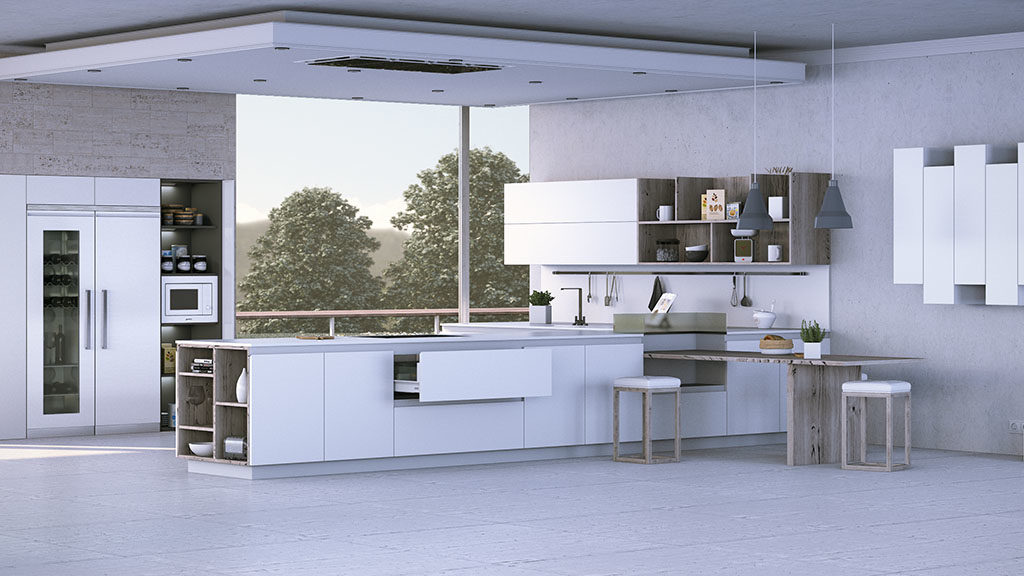 Cocinas modernas en color blanco, una apuesta elegante y segura - Davinia | Mobiliario de cocina y