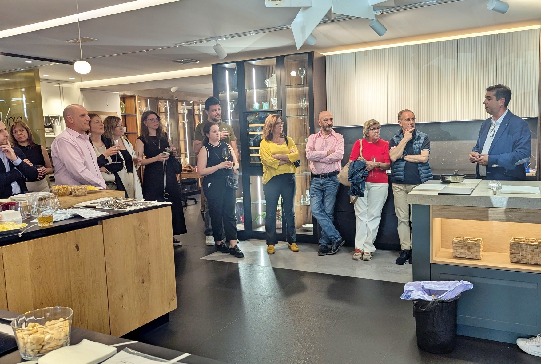 showcooking en davinia con inducción invisible de cooking surface