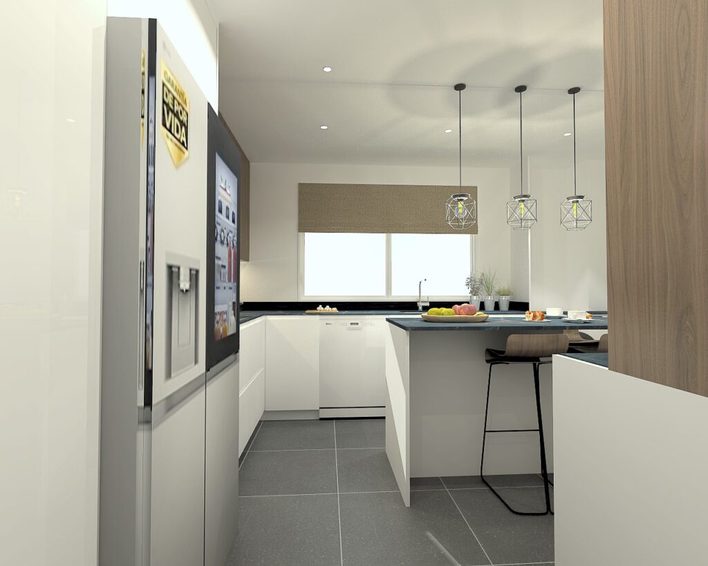 render de cocina