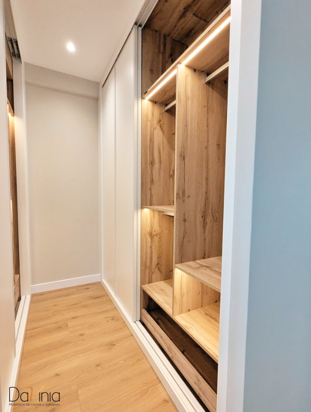 vestidor laminado en madera