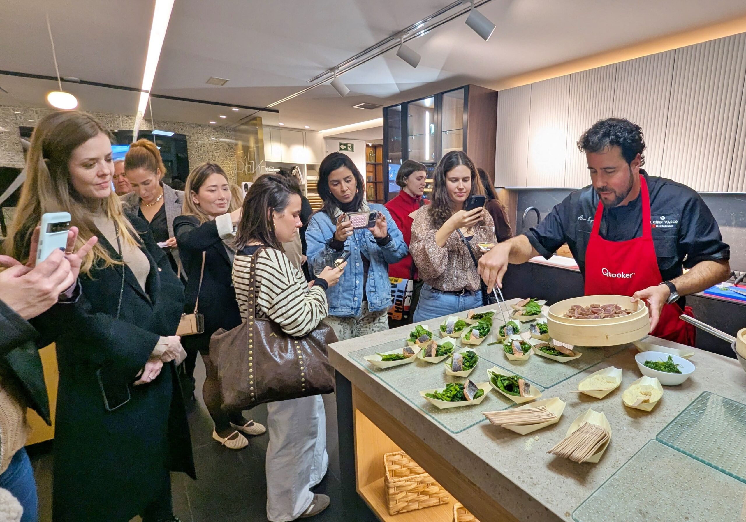 showcooking Quooker en Davinia