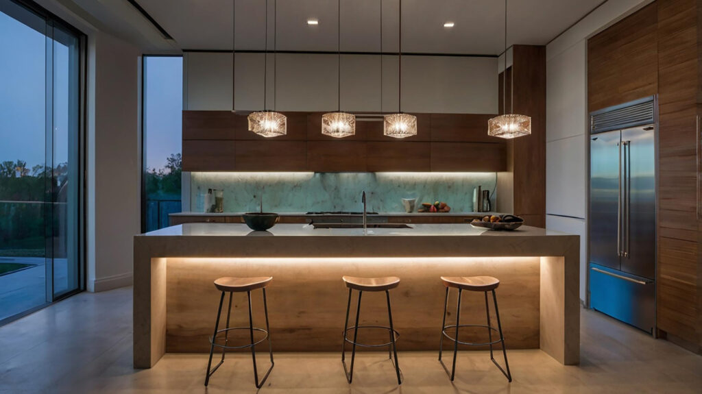 iluminación en cocina