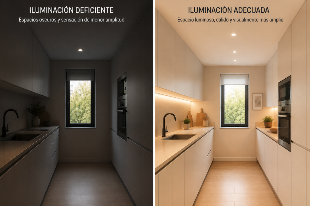 errores en cocinas pequeñas