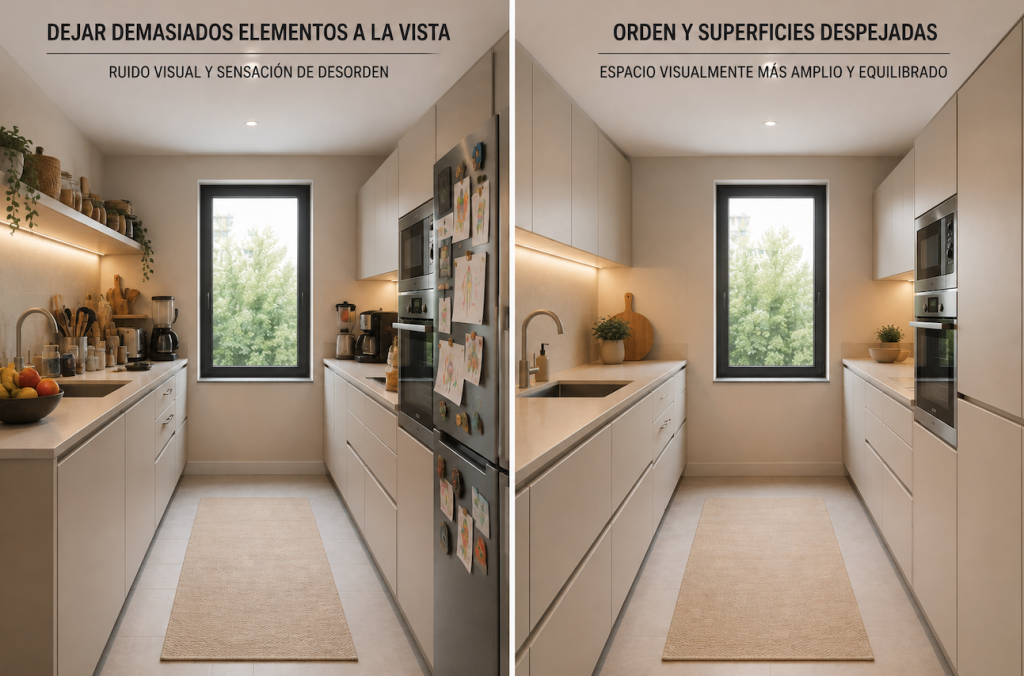 errores en cocinas pequeñas