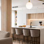 cocina abierta en salón comedor